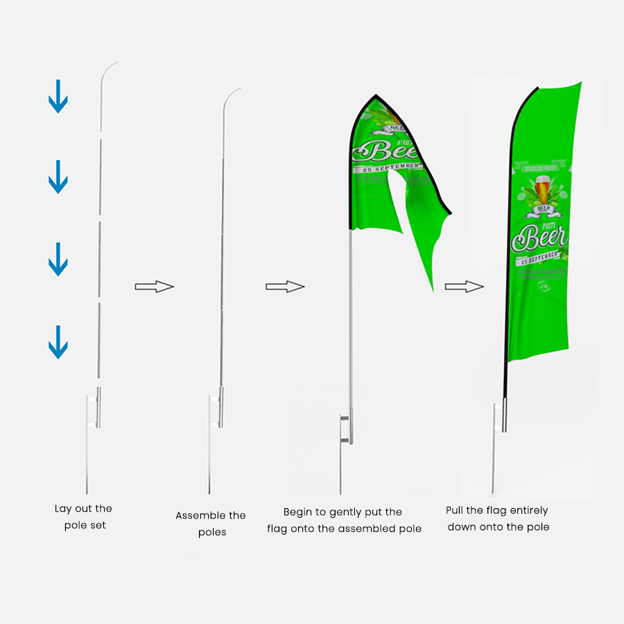 Teardrop Flags GeminiSigns Teardrop Flag Banners