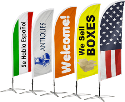 Feather Flags - GeminiSigns Custom Feather Flag Banners